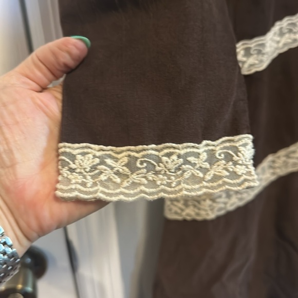 NWOT Tennley Corduroy Mini Dress - Chocolate Torte Combo - Picture 5 of 6